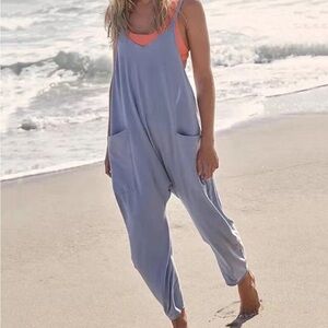 Light Blue Women's Jumpsuit/Romper; Sz L; New w/o Tags